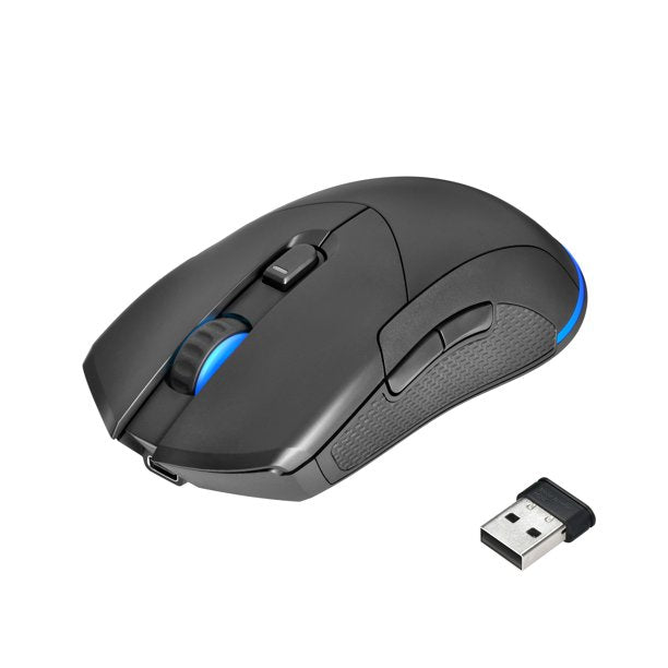 Wireless Rechargeable LED Illuminated Gaming Mouse with 8 Buttons