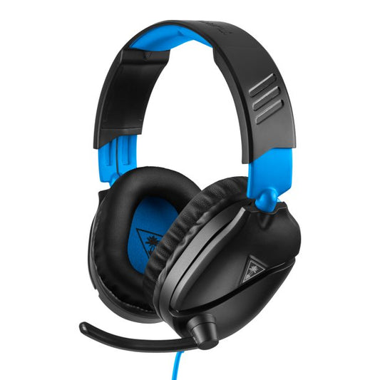 Gaming headset with 3D audio - black and blue color