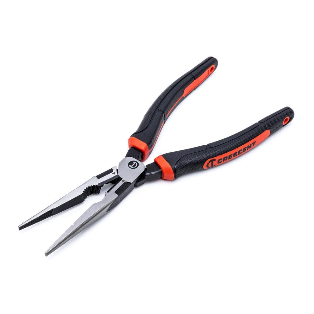 8 in. Z2 Dual Material High Leverage Long Nose Pliers