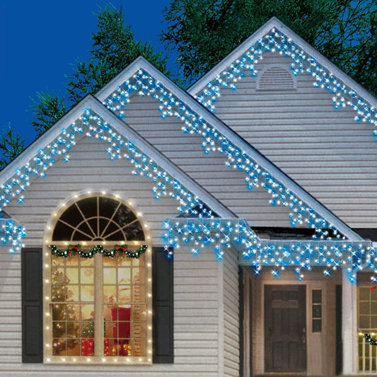 Christmas Lights, Frost White and Blue, 10', 200 Count