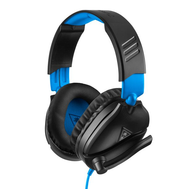 Gaming headset with 3D audio - black and blue color