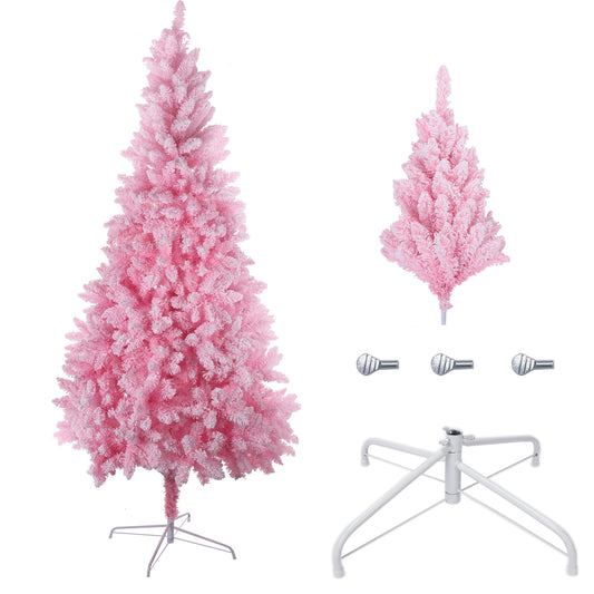 8ft Artificial Pink Christmas Tree