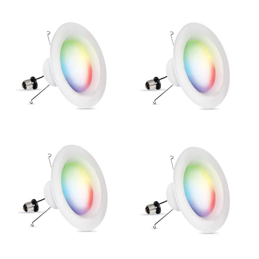 5/6" LED Recessed Light, 75 Watts, Bright White (4-Pack)