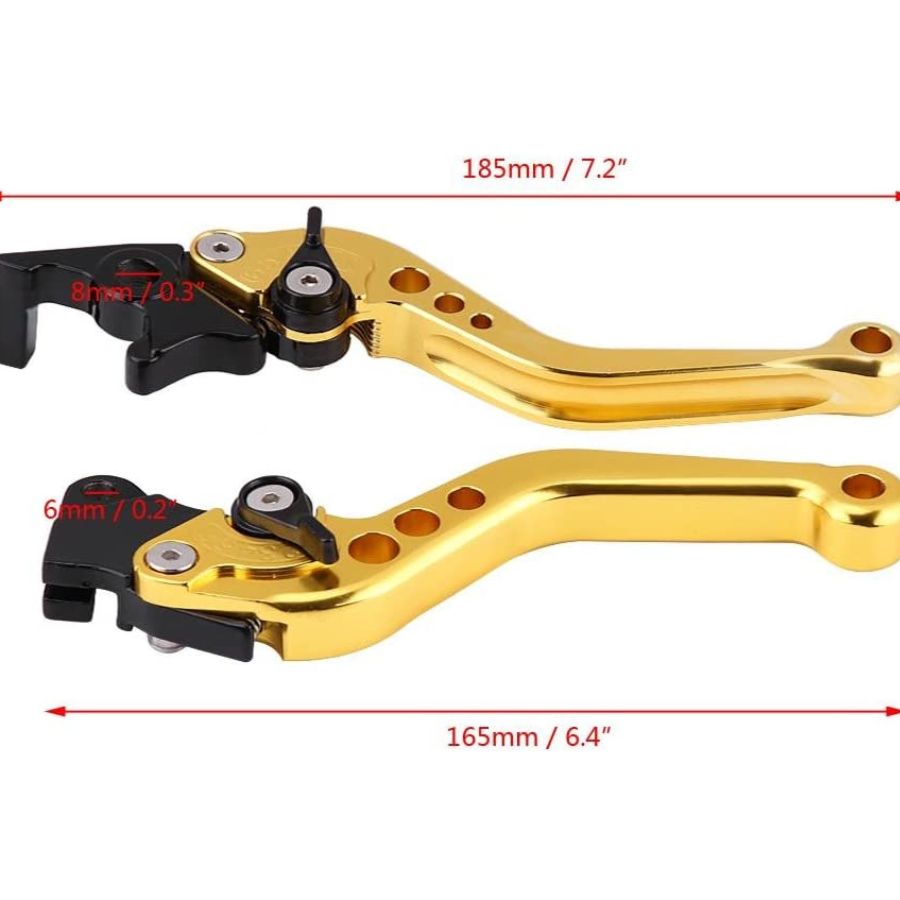 7/8" Motorcycle Clutch Lever for Most Motorcycles (Gold)