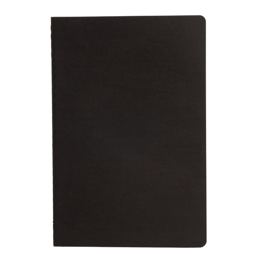 Pack of 6 Soft Cover Notebooks, A5, 5.5" x 8.3" (Colour: Black)