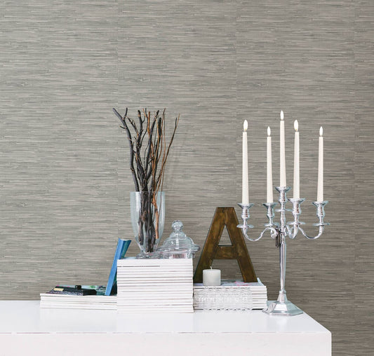 Chic Gray Tibetan Wallpaper (20.5 x 36 Inch Yard)