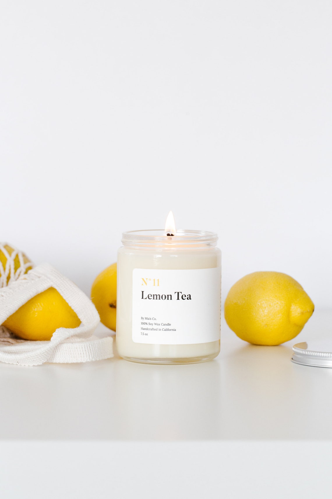 Scented Candle, Lemon Tea, 7.05 oz