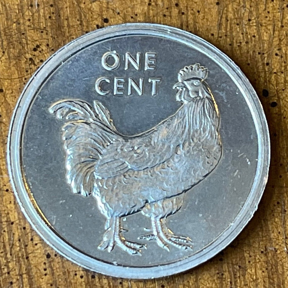 Wild Rooster 1 Cent Cook Islands Authentic medal, 12 Pcs