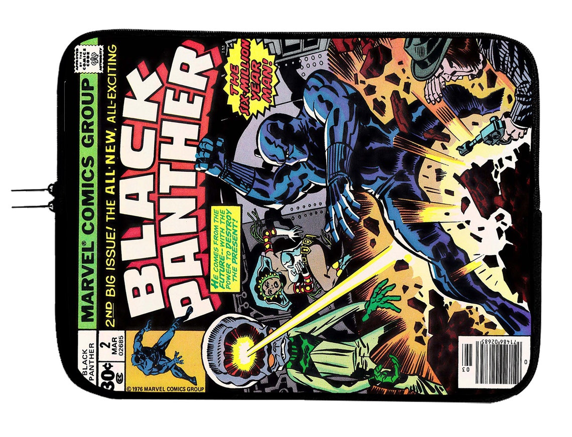 Laptop Sleeve, Black Panther Comic, Superhero Sleeve, 11 "Inches