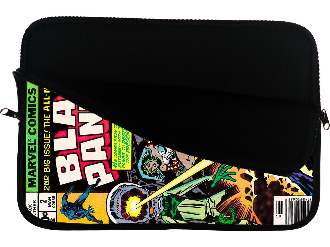 Laptop Sleeve, Black Panther Comic, Superhero Sleeve, 11 "Inches