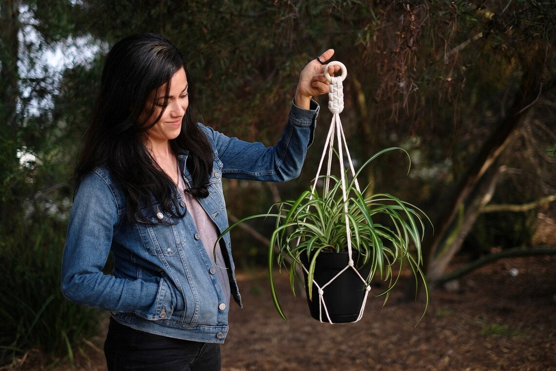 Simple and Elegant Macrame Plant Hanger, 45 Inch