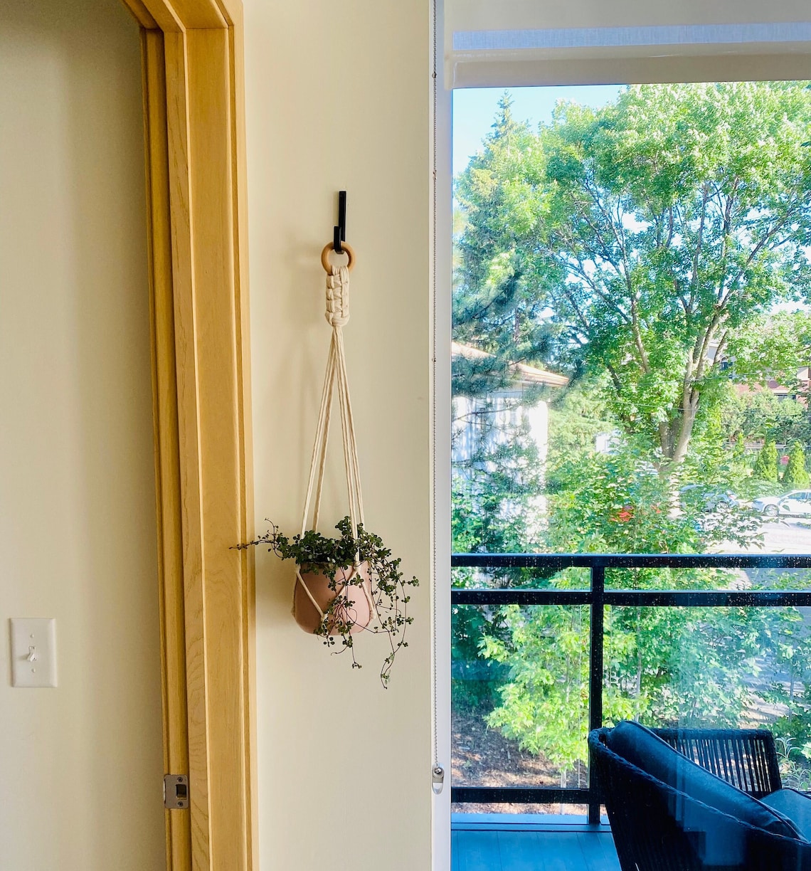 Simple and Elegant Macrame Plant Hanger, 25 Inch