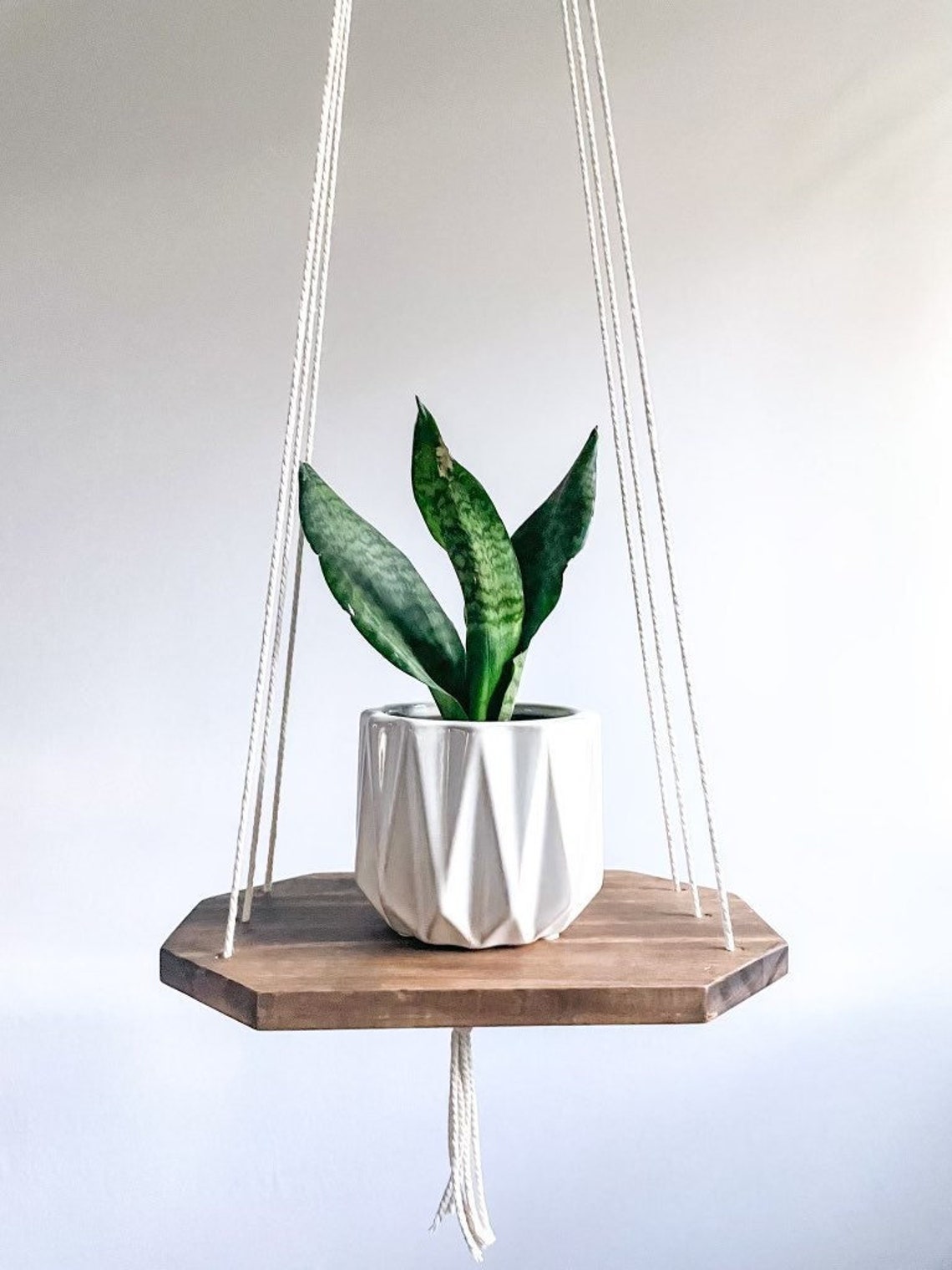 Hanging Plant Shelving - Wood, Style C