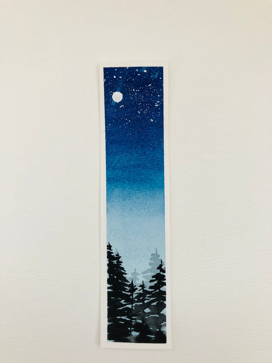 watercolor marker, for book lovers (Night Sky)