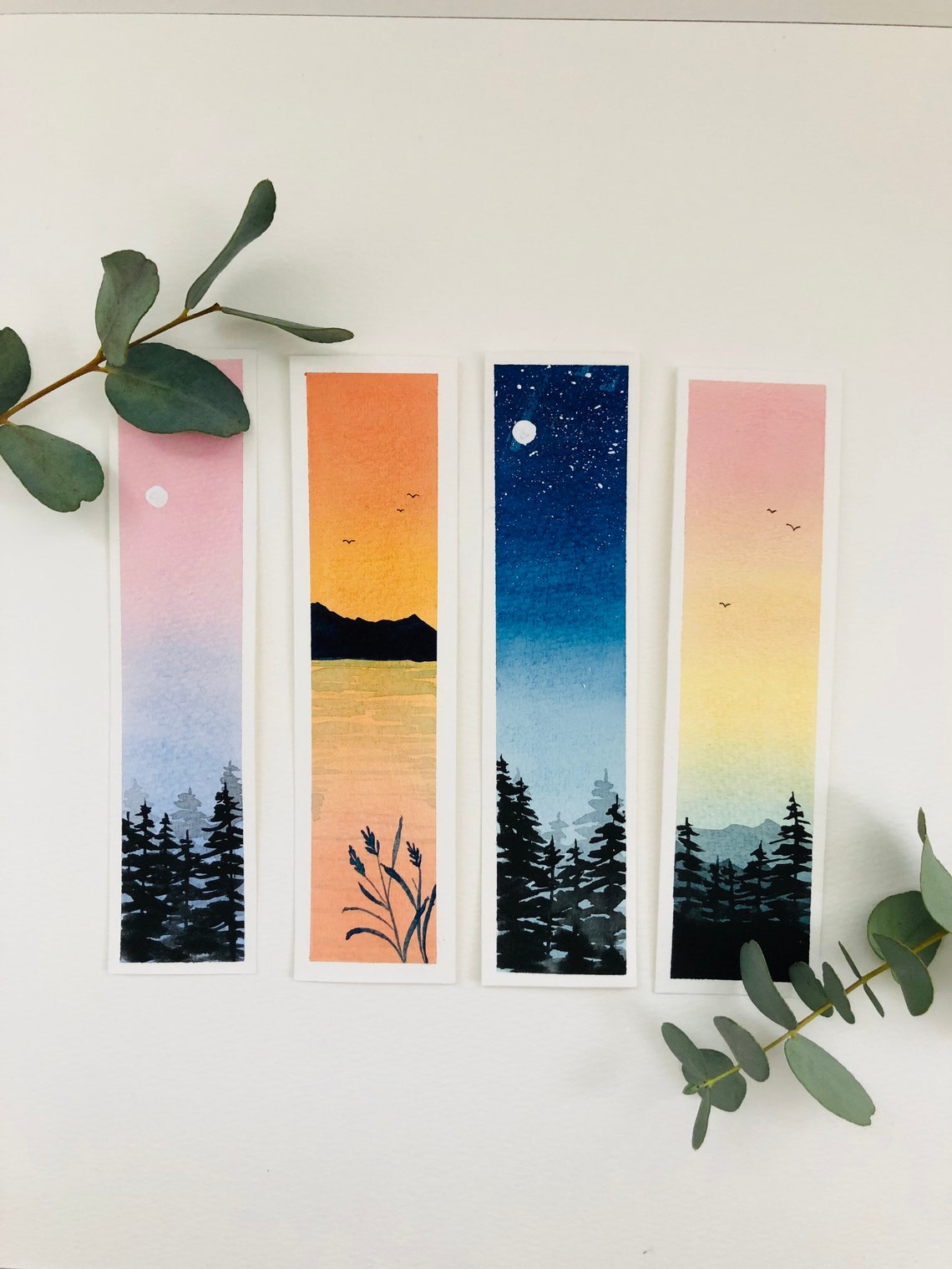 watercolor marker, for book lovers (Night Sky)