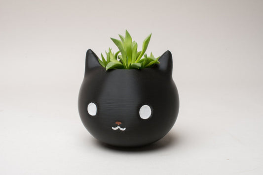 Cat planter, black,size S