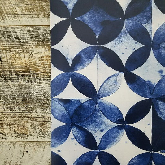 Blue and White Moroccan Tile, 9" x 11" sample