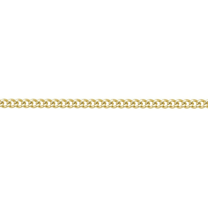 Stainless Steel Link Chain Necklace (14K Fine Gold) 26"