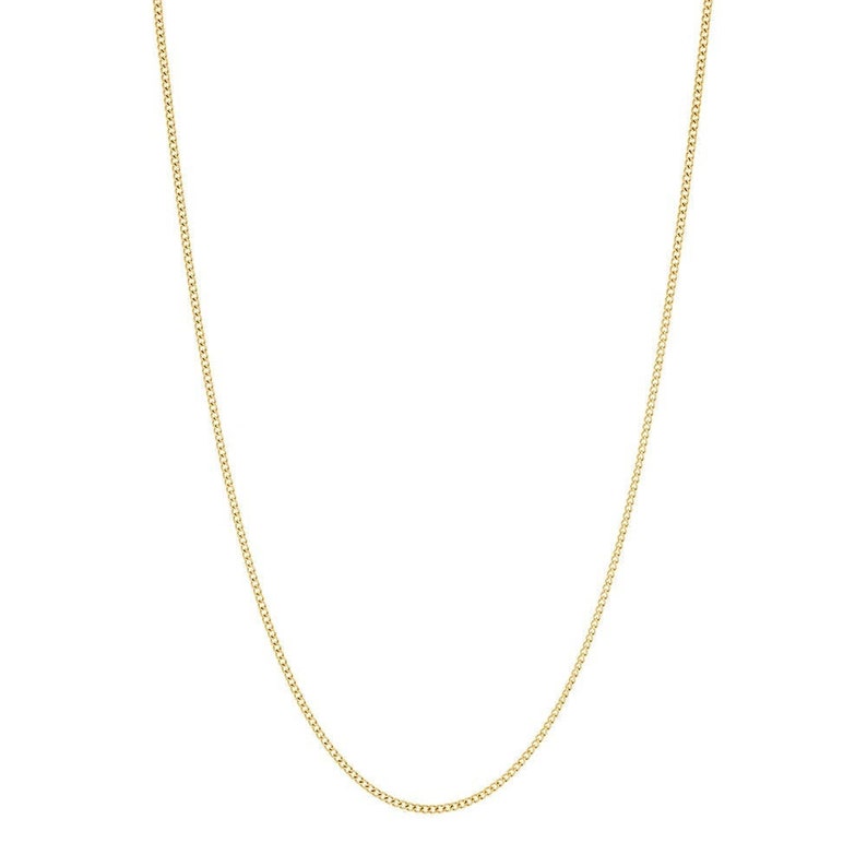 Stainless Steel Link Chain Necklace (14K Fine Gold) 26"