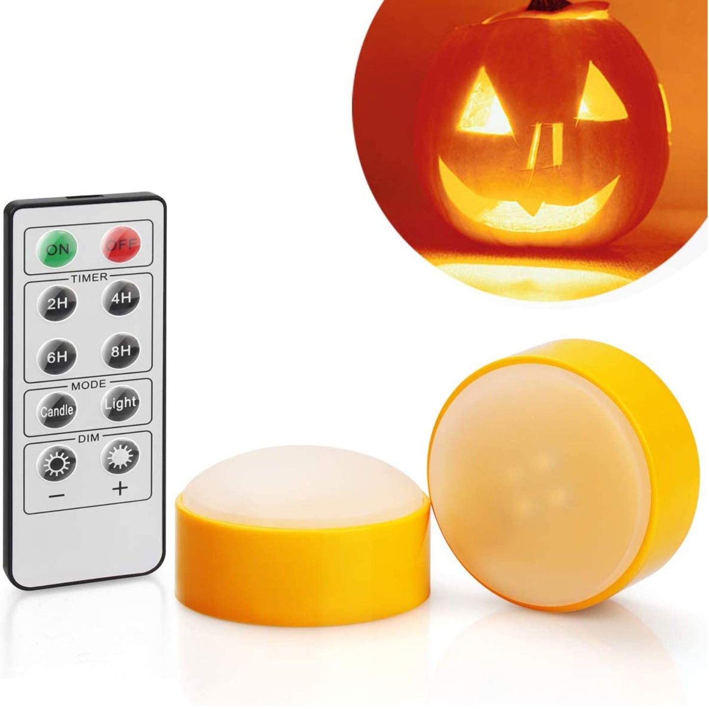 [2 Pack] Halloween Pumpkin LED String Lights