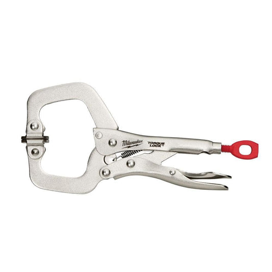 6 in. Torque Lock Locking C-Clamp With Swivel Jaws