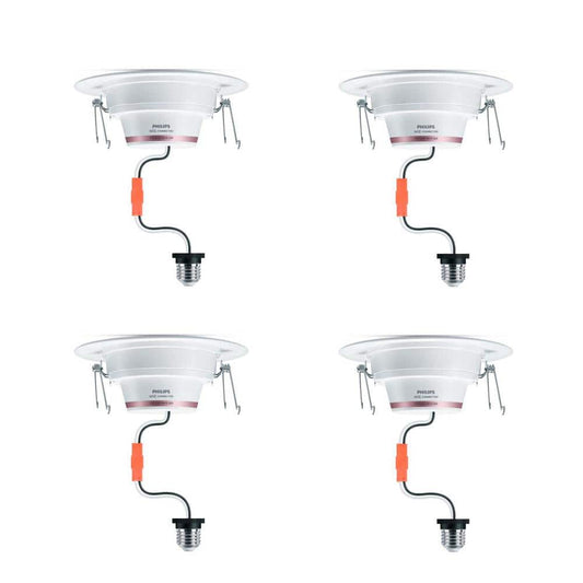 connected recessed lighting kit (4 pack) 5/6 in. 65W LED dimmable