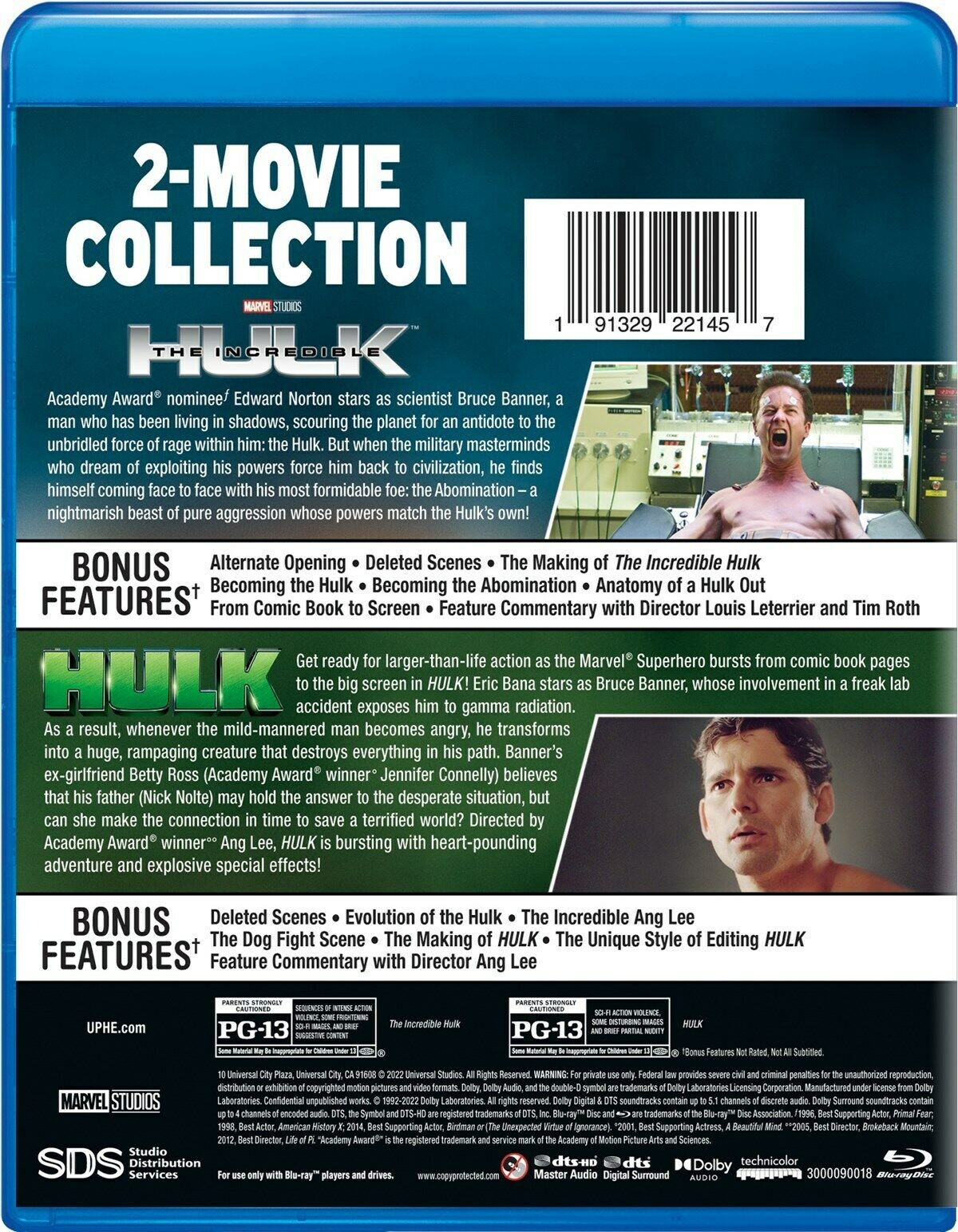 The Incredible Hulk - 2 Movie Collection, DVD