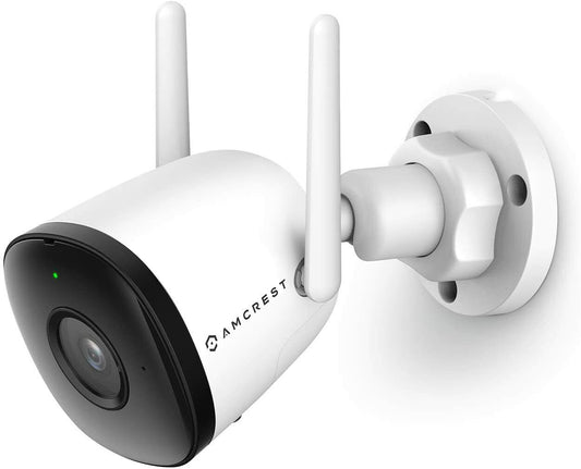 Outdoor wireless security camera with microphone