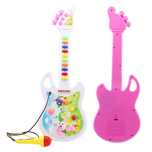 Kids Educational Toy Guitar with Mini Microphone