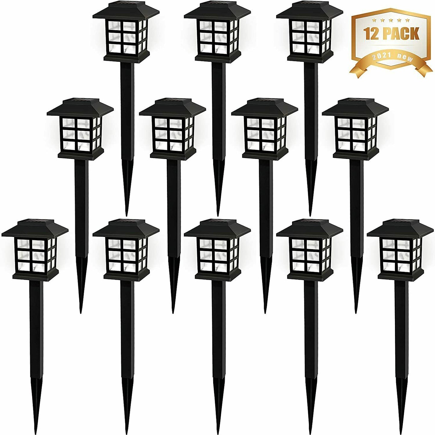 12 pack solar garden lights