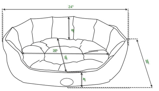 Pet bed, soft and warm mat, (Color: Tan Stripes)