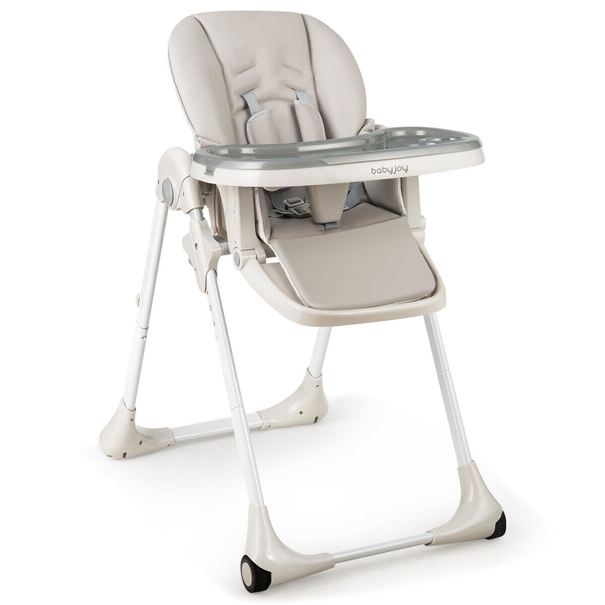 Convertible folding highchair for babies, Color: gray