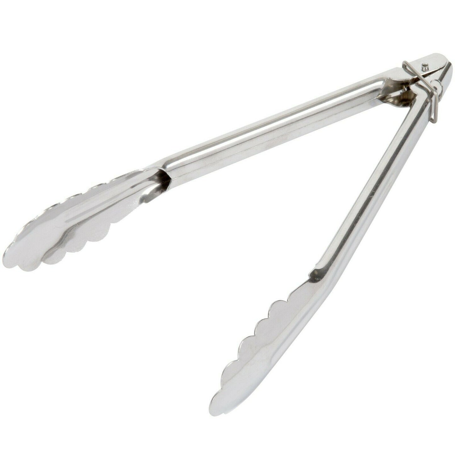 10" stainless steel kitchen tongs