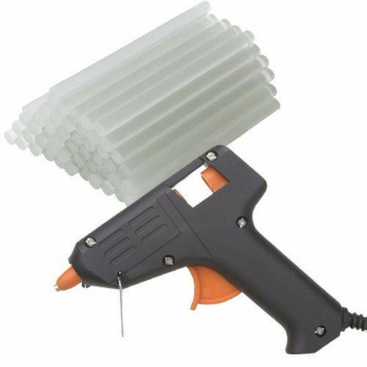 Hot glue gun with 24 mini clear glue sticks