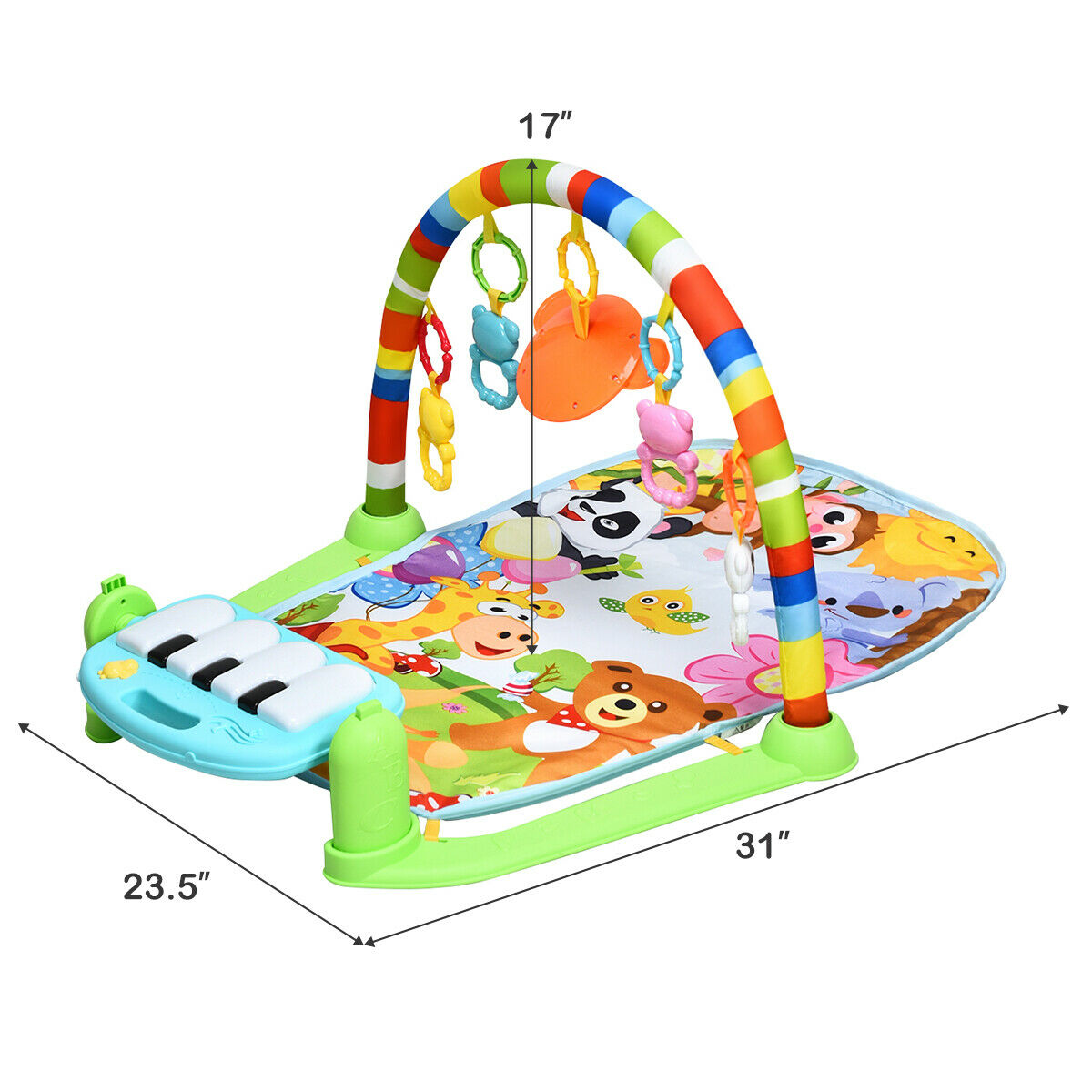 Piano baby play mat