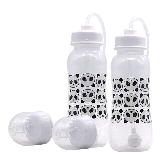 Hands Free Baby Bottle 9oz (2 Pack - Panda)