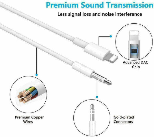 Multifunctional Cell Phone Audio Adapter Auxiliary Cable