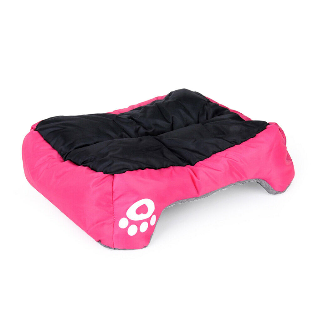 Washable Pet Bed Soft Warm Size 22.8" x 17.7" (Color: Pink)