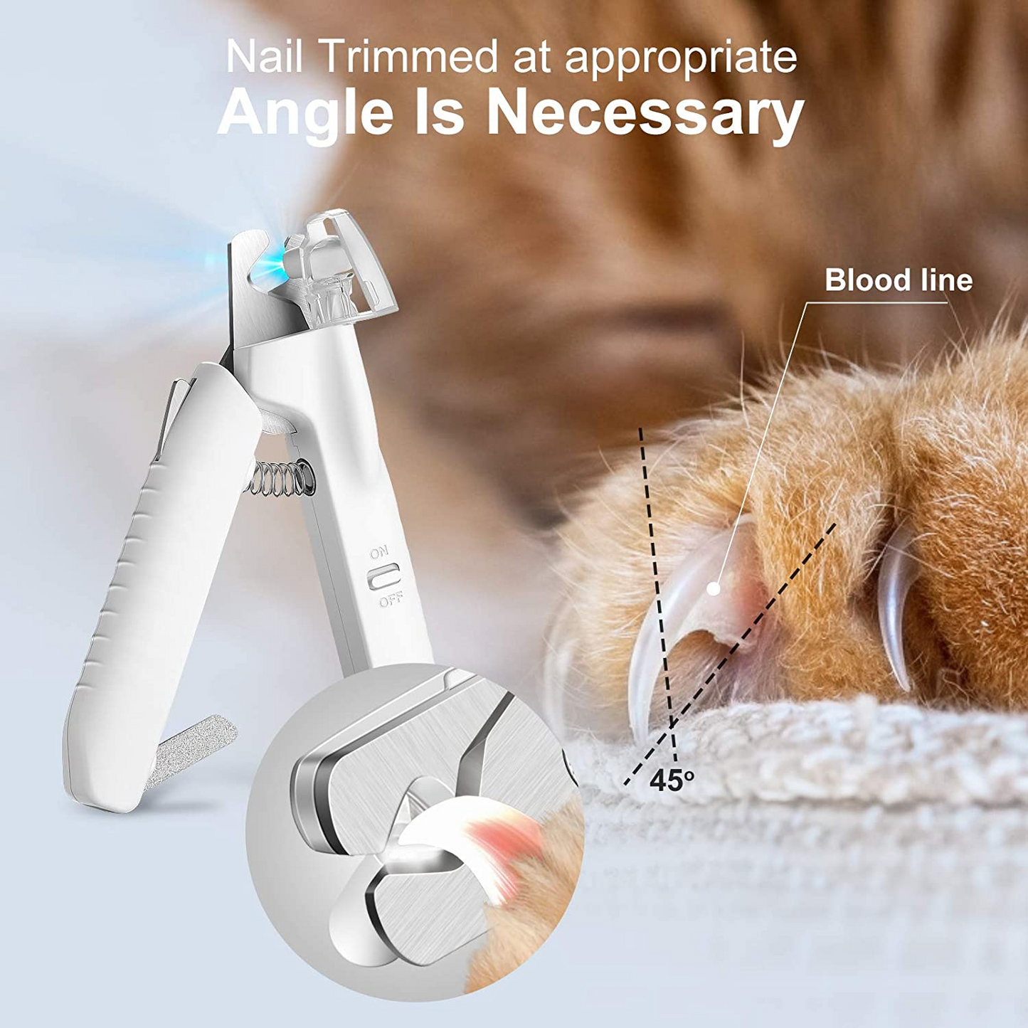 Nail clippers for your pet's fingers, black