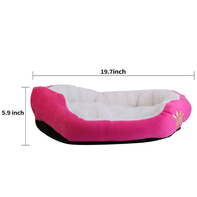 Soft pet bed, Color: Pink