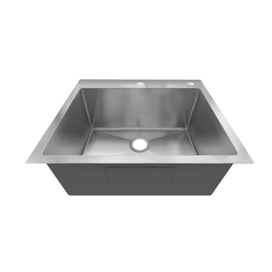 25" Single Bowl 304 Stainless Steel Sink