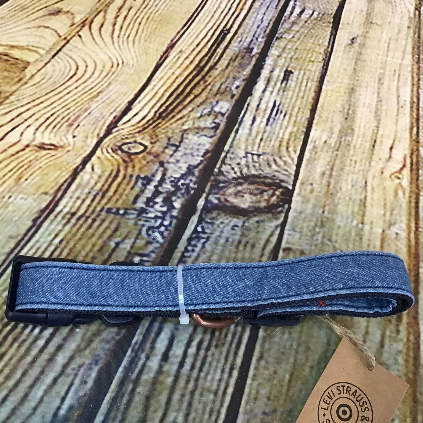 Large Pet Collar, Denim