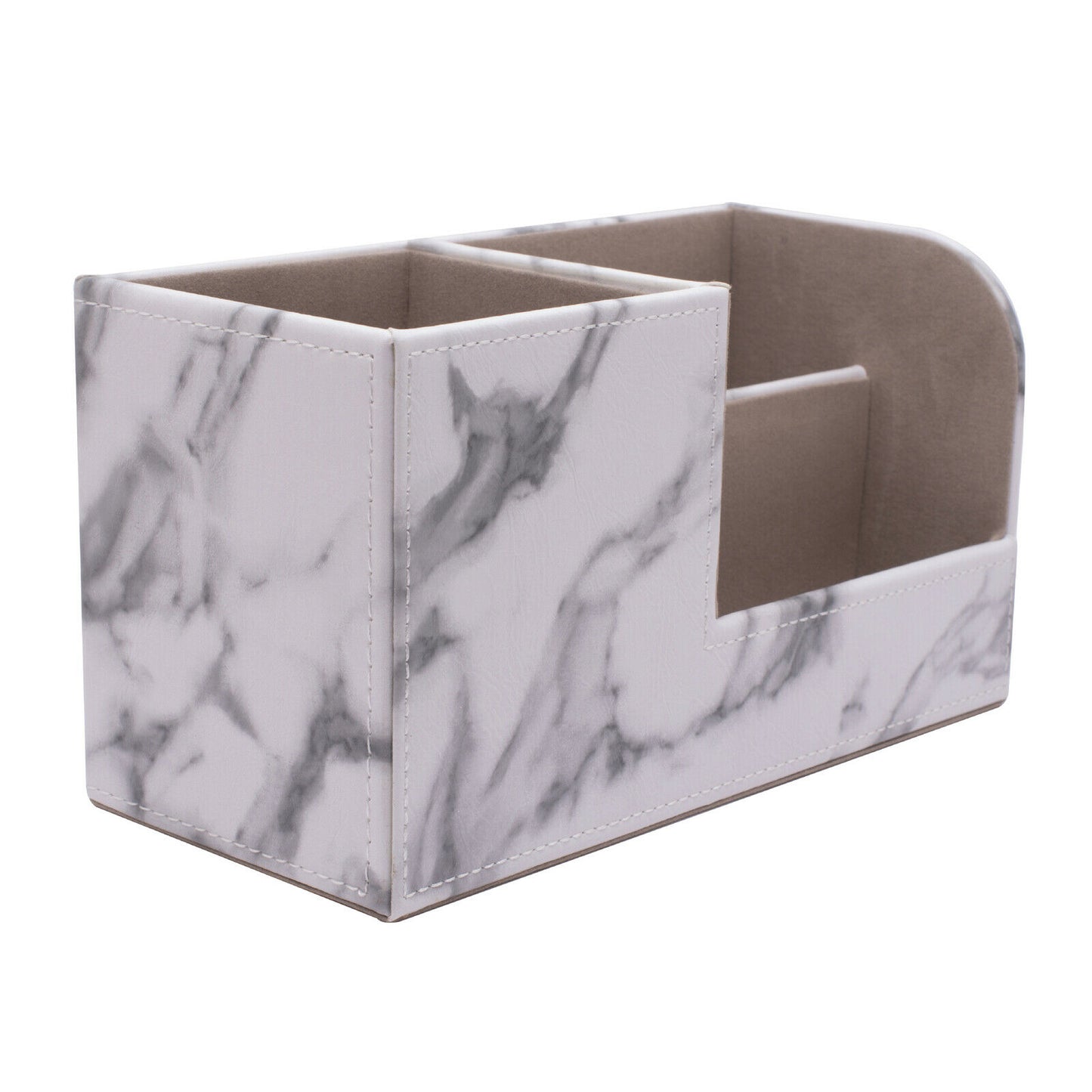 Faux Leather Desk Organizer, Design: Marble