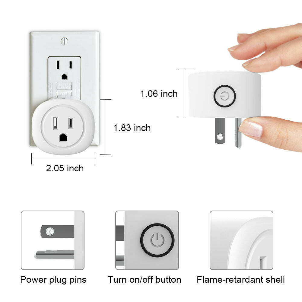 Alexa Compatible Mini Plug (Pack 4)