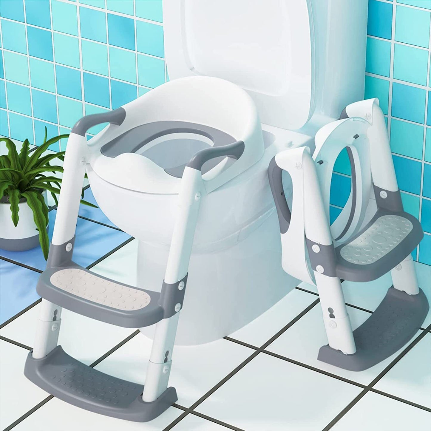 Training seat with ladder for toddlers