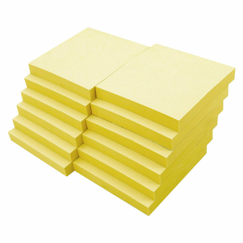 Sticky Notes 3 x 3" 100 sheets/pad (12 pads)