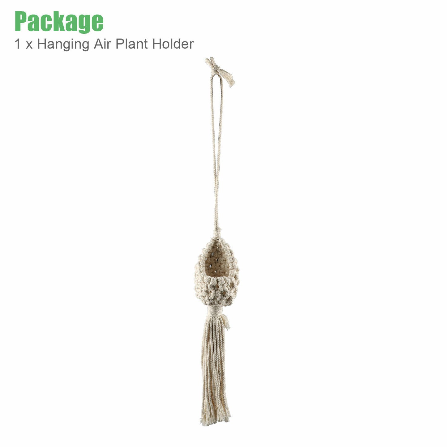 2pcs, Hanging support, for plants, in maacrame