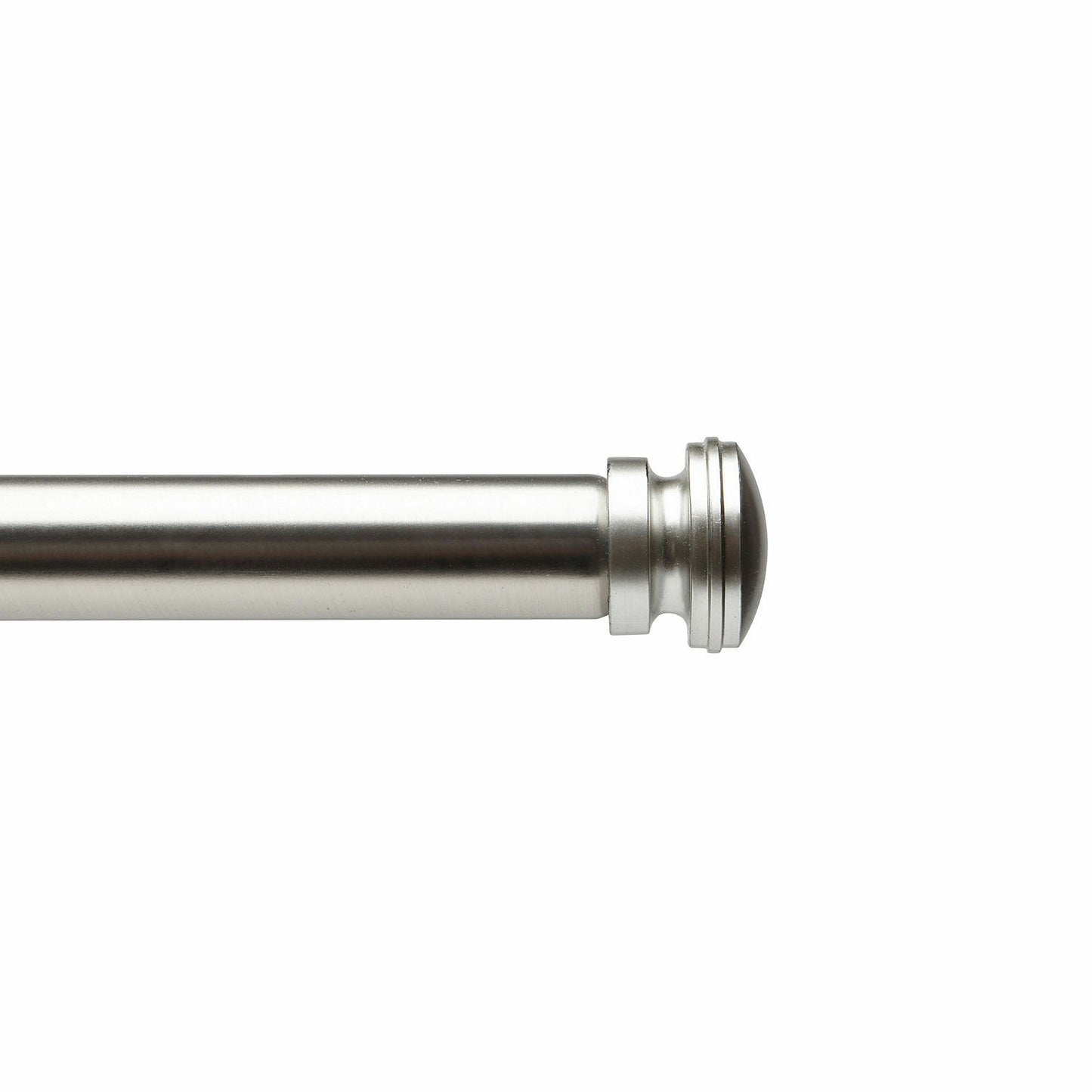 1" Single Curtain Rod, Brushed Nickel (36" - 72")