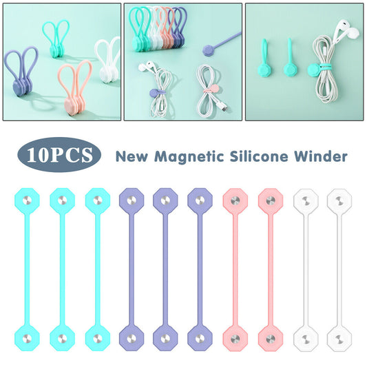 10Pcs Cable Headphone Silicone Organiser Holder