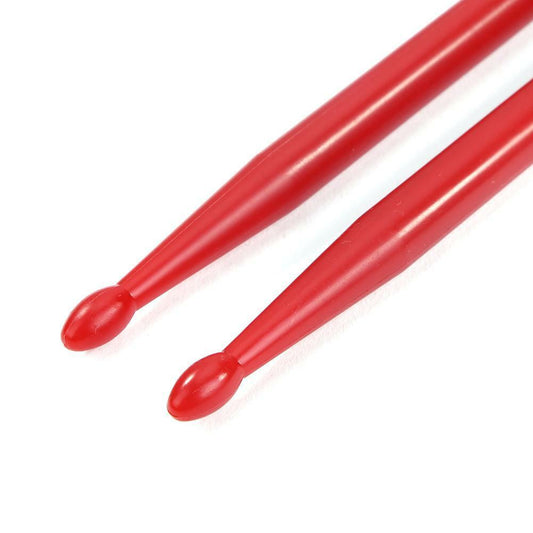 1 pair of nylon drumsticks, Colour: Red